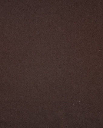 Tissu Satin de Coton Uni Chocolat - Mercerine