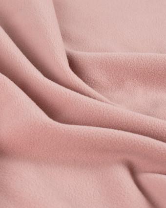 Tissu Polaire Bicolore Rose Poudré - Mercerine