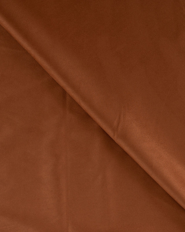 Tissu Suédine Epais Cognac - Mercerine