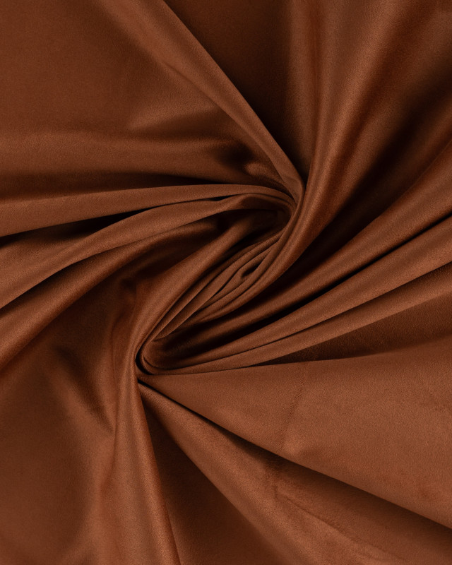 Tissu Suédine Epais Cognac - Mercerine