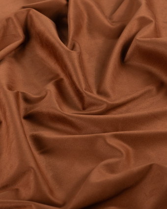 Tissu Suédine Epais Cognac - Mercerine