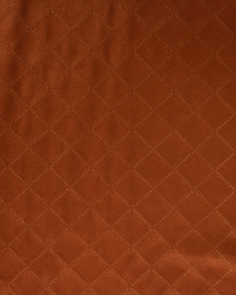 Tissu Suédine Matelassé Cognac - Mercerine