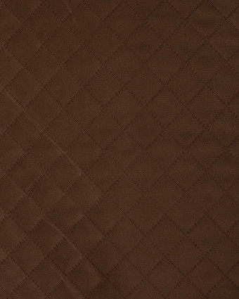 Tissu Suédine Matelassé Cacao - Mercerine