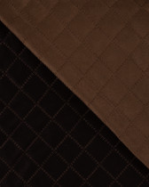 Tissu Suédine Matelassé Cacao