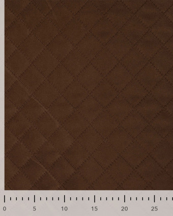 Tissu Suédine Matelassé Cacao - Mercerine