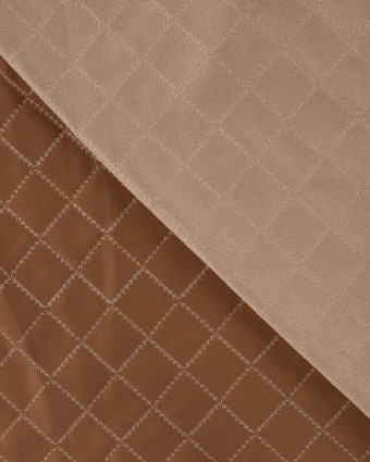 Tissu Suédine Matelassé Champagne - Mercerine