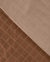Tissu Suédine Matelassé Champagne