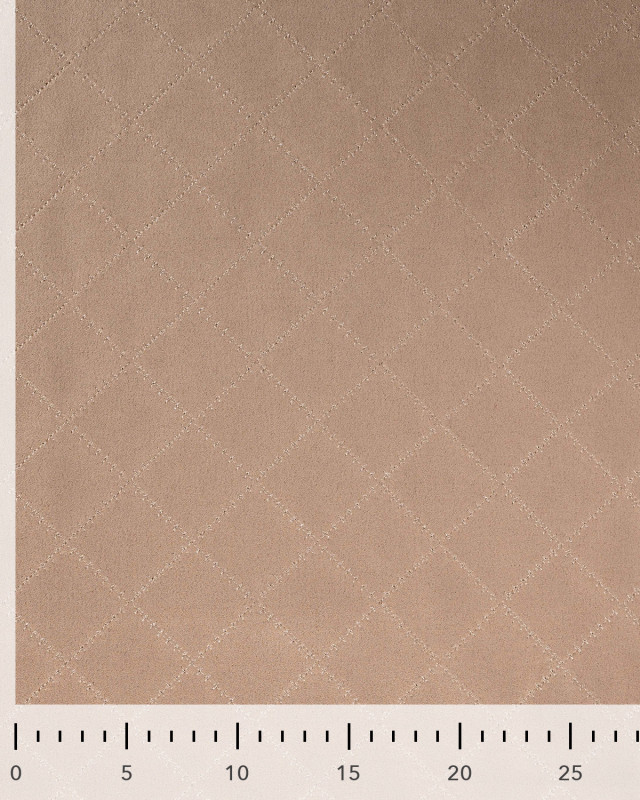 Tissu Suédine Matelassé Champagne - Mercerine
