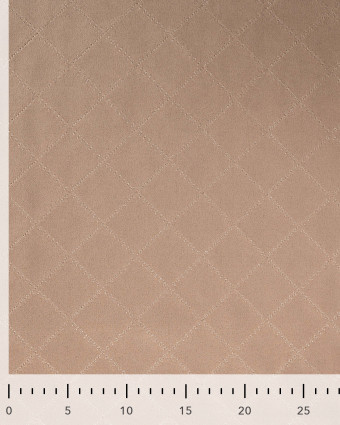 Tissu Suédine Matelassé Champagne - Mercerine