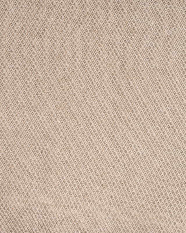 Tissu Maille Gaufré Envers Sherpa Taupe - Mercerine