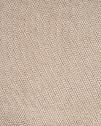 Tissu Maille Gaufré Envers Sherpa Taupe - Mercerine