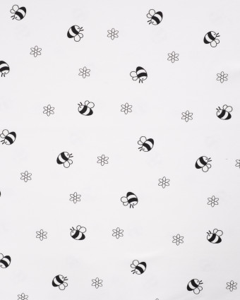 Tissu Jersey Magique Abeilles Multicolore au Soleil - Mercerine