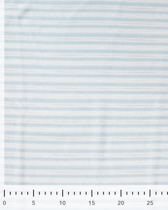 Tissu Nicky Velours à Rayures Bleu Ciel  - Mercerine