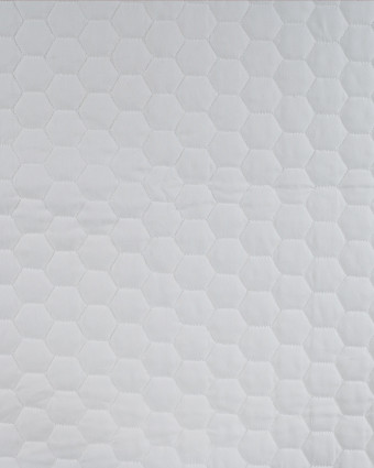 Tissu Matelassé Coton Uni Ecru - Mercerine