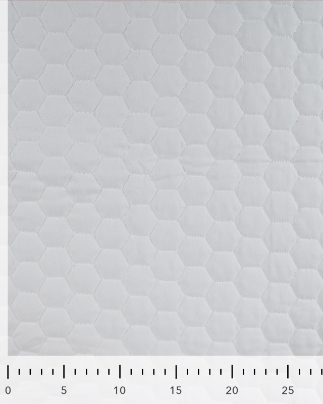 Tissu Matelassé Coton Uni Ecru - Mercerine