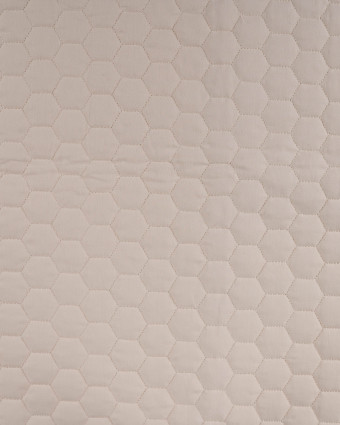 Tissu Matelassé Coton Uni Beige - Mercerine