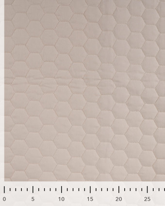 Tissu Matelassé Coton Uni Beige - Mercerine
