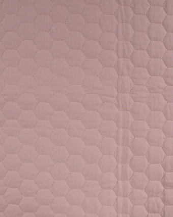 Tissu Matelassé Coton Uni Rose - Mercerine
