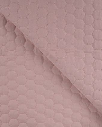 Tissu Matelassé Coton Uni Rose - Mercerine