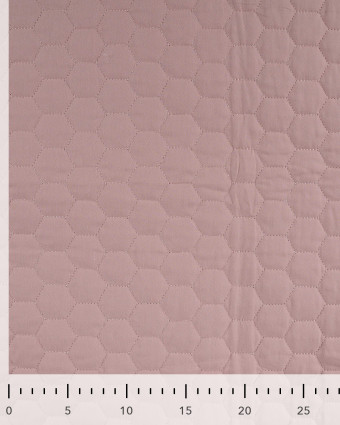 Tissu Matelassé Coton Uni Rose - Mercerine