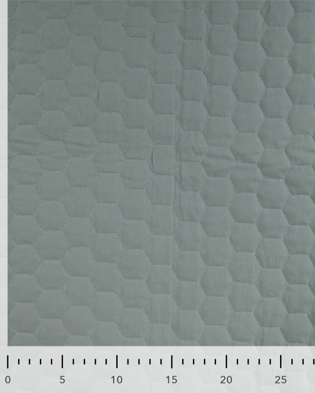 Tissu Matelassé Coton Uni Vert Sauge - Mercerine
