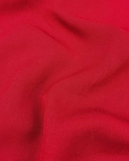Tissu Viscose Rouge sergé Louise -  Mercerine