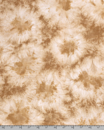 Tissu au mètre : Double Gaze Coton Tie And Die Beige - Mercerine
