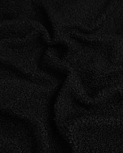 Tissu Bouclette Noir - Mercerine