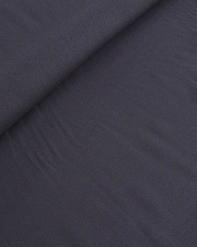 Twill Viscose Uni Anthracite - Mercerine
