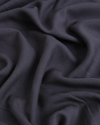 Twill Viscose Uni Anthracite - Mercerine
