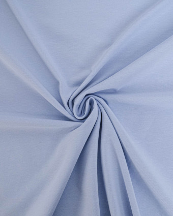 Tissu Jersey Coton Bleu Ciel - Mercerine