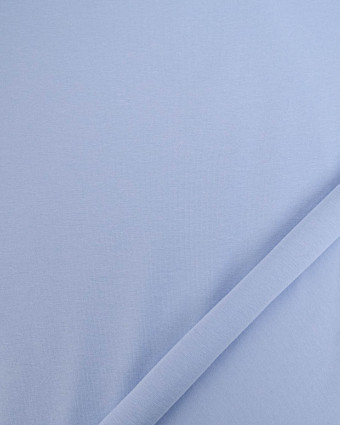 Tissu Jersey Coton Bleu Ciel - Mercerine