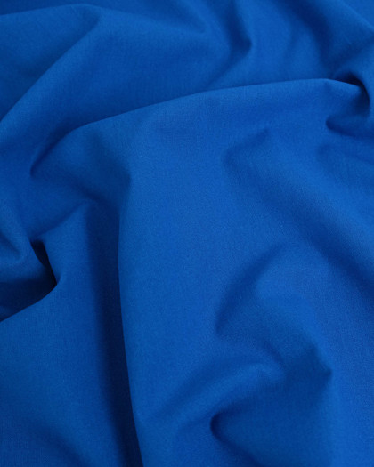 Tissu Coton Uni Bleu France - Mercerine