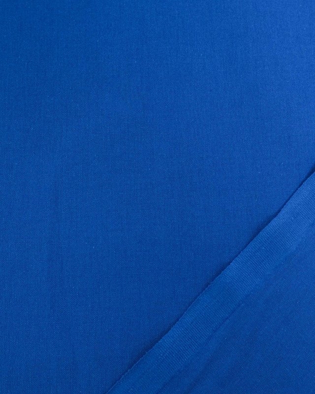 Tissu Coton Uni Bleu France - Mercerine