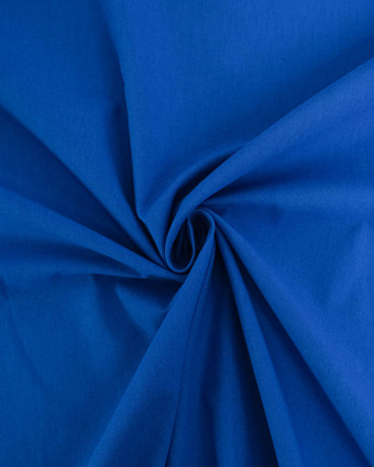 Tissu Coton Uni Bleu France - Mercerine