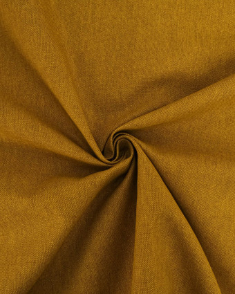 Coton Epais Jaune Moutarde Effet Lin - Mercerine