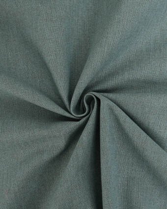 Coton Epais Bleu Gris Effet Lin - Mercerine