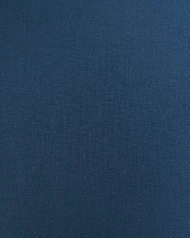 Tissu Coton Uni Bleu Indigo Antoine  - Mercerine