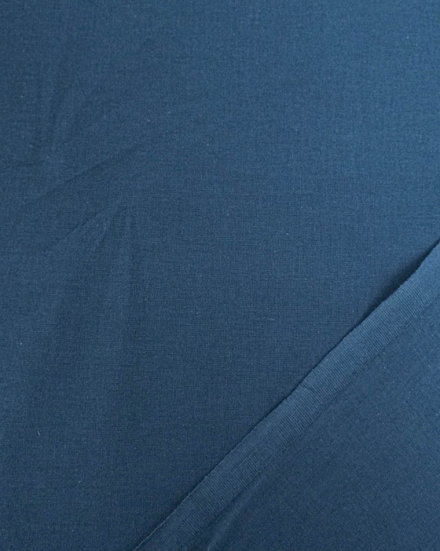 Tissu Coton Uni Bleu Indigo Antoine  - Mercerine