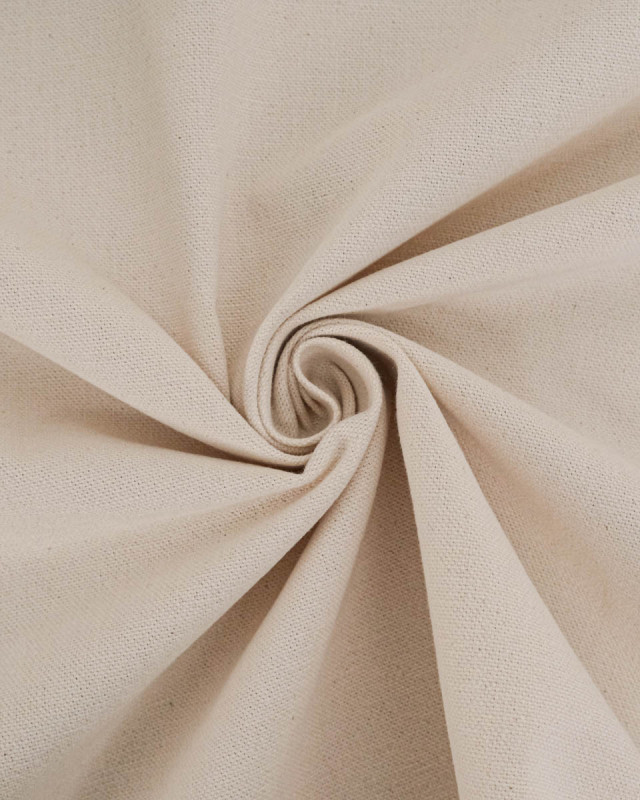 Toile de Coton Epaisse Ecru Moucheté - Mercerine