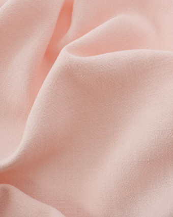 Tissu Lin Mélangé Rose Clair  - Mercerine