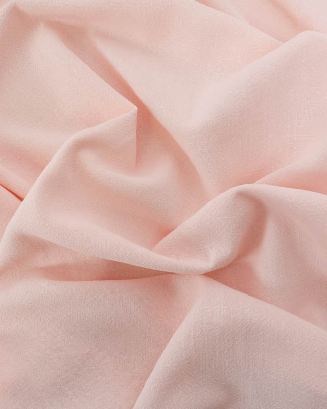 Tissu Lin Mélangé Rose Clair  - Mercerine