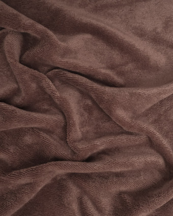 Tissu Eponge Bambou Chocolat Lou - Mercerine