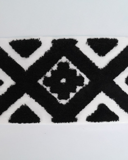 Panneau Punch Needle Ethnique 30*50 Noir - Mercerine