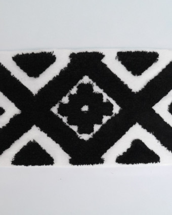 Panneau Punch Needle Ethnique 30*50 Noir - Mercerine