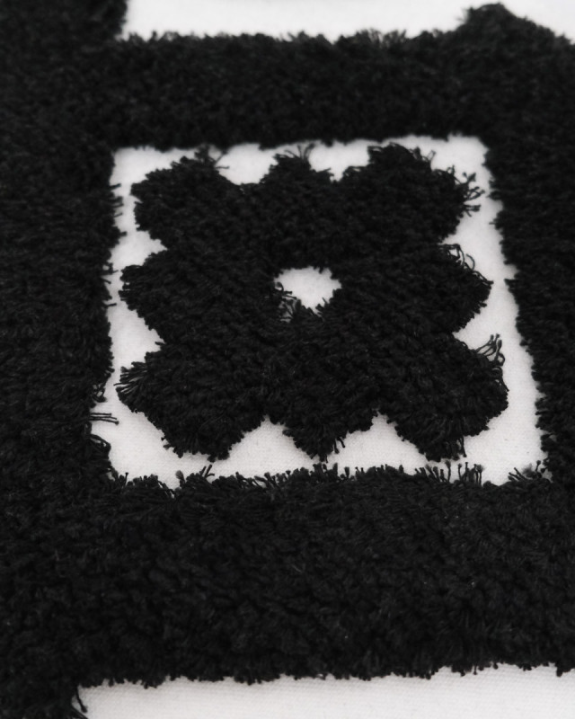 Panneau Punch Needle Ethnique 30*50 Noir - Mercerine