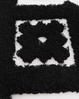 Panneau Punch Needle Ethnique 30*50 Noir - Mercerine