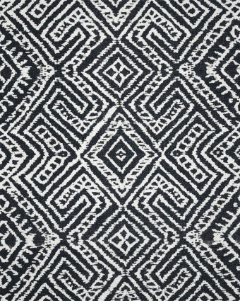 Toile Monaco Motif Géométrique Anthracite - Mercerine