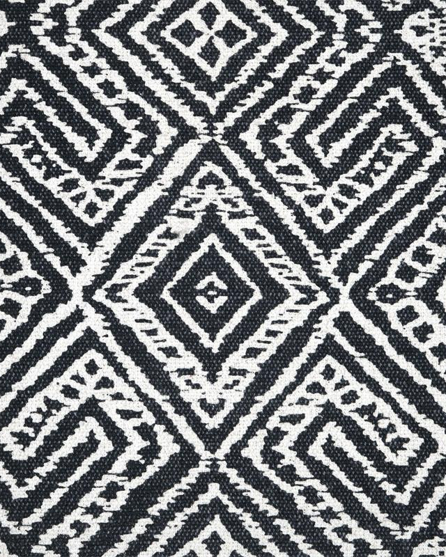 Toile Monaco Motif Géométrique Anthracite - Mercerine