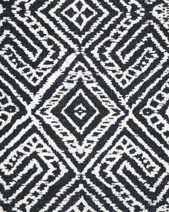 Toile Monaco Motif Géométrique Anthracite - Mercerine